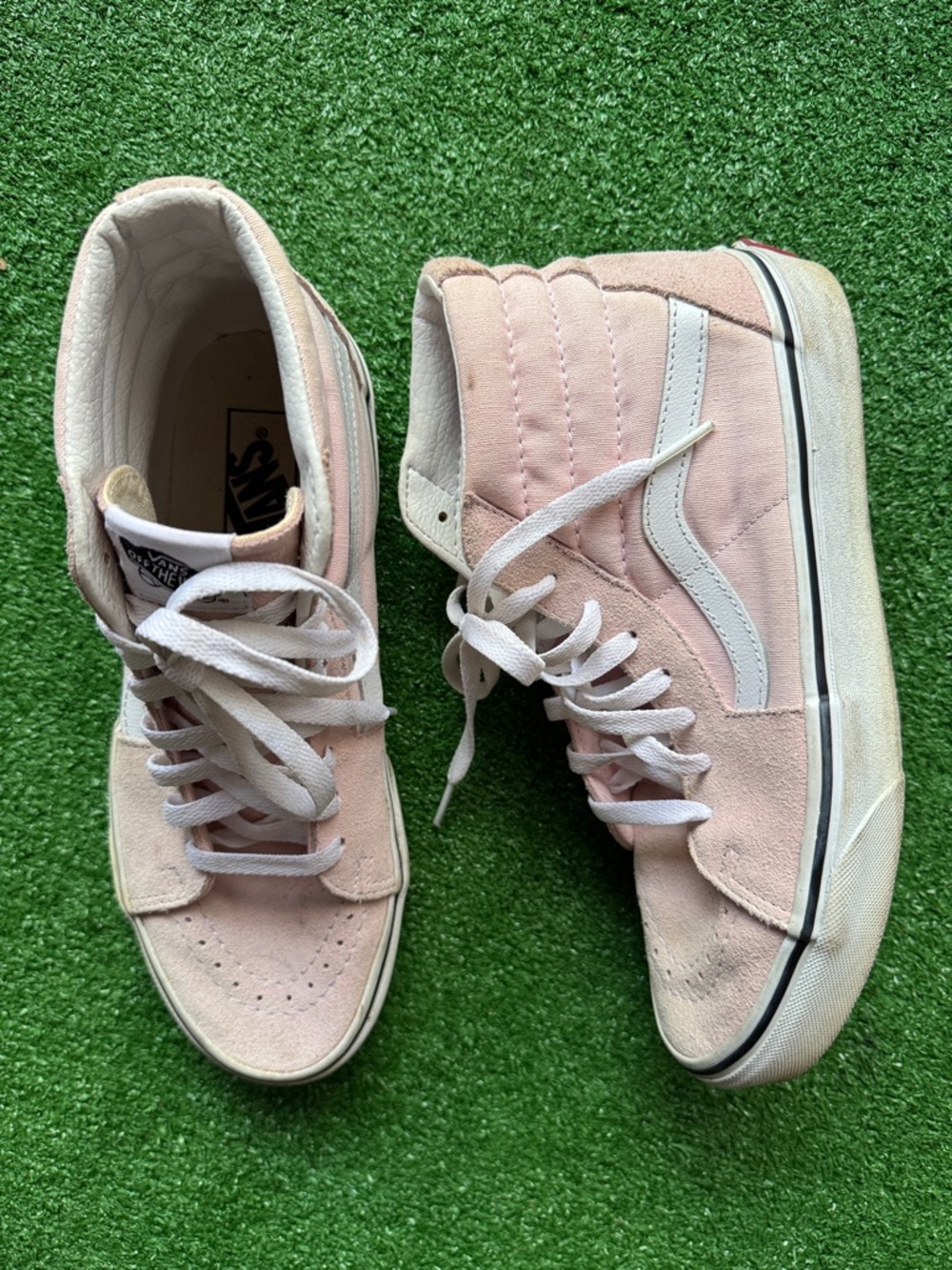 VANS Sk8-Hi Tapered Skate Shoes in rose smoke